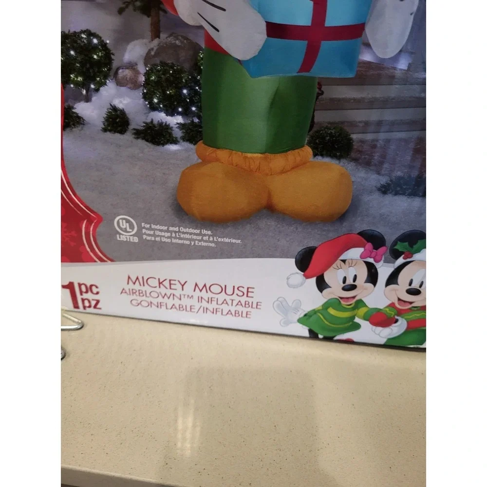 Gemmy HUGE 9FT Santa Mickey Mouse Christmas Inflatable Disney *VIDEO*TESTED!
